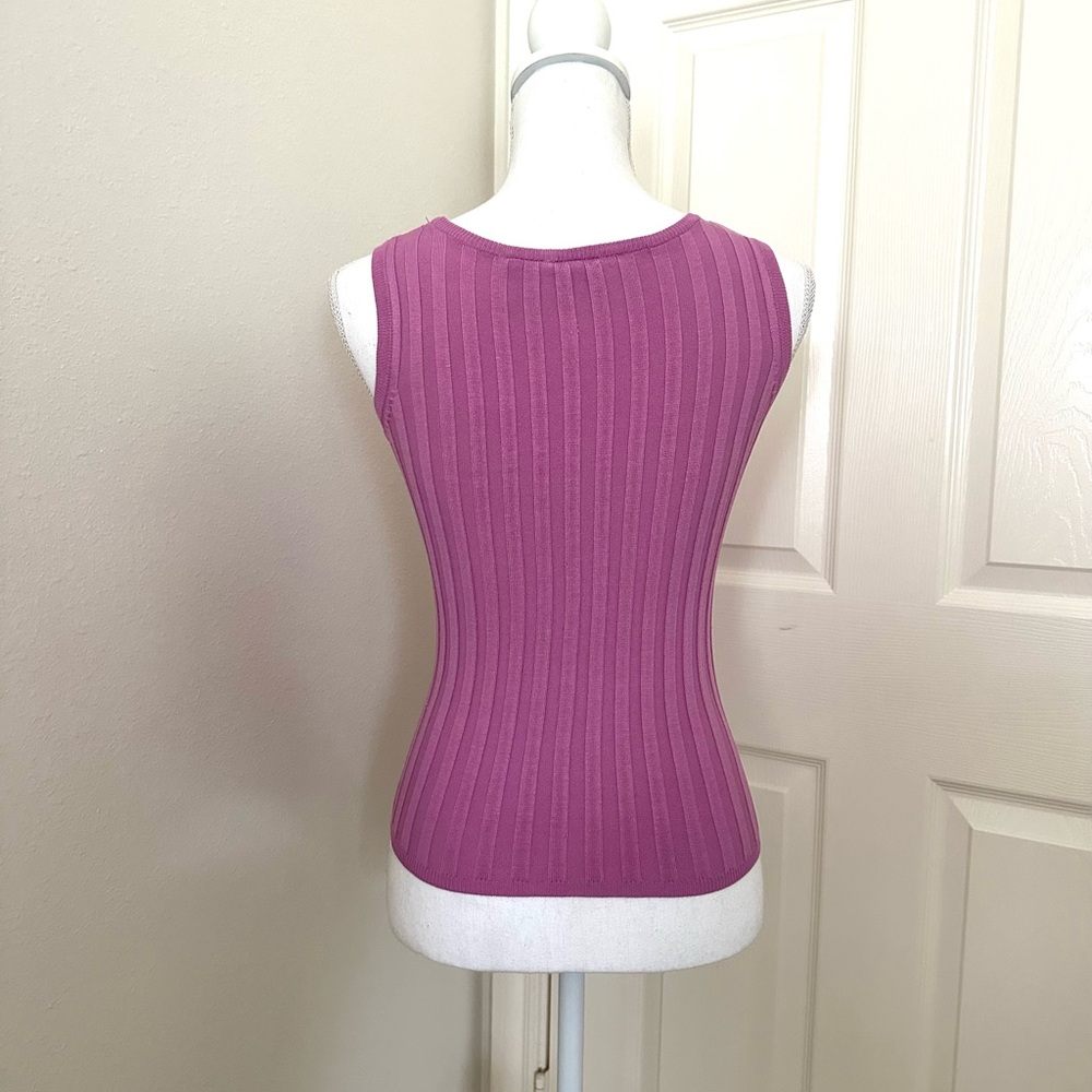 Mossimo Orchid Sleeveless Ribbed Knit Top - Picture 2 of 4
